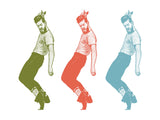 All in the hips 30x40 cm