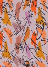 Autumn flower abstract 50x70 cm