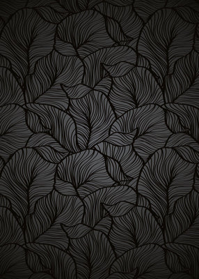 Black leaves 50x70 cm