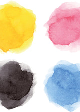 CMYK blur 50x70 cm