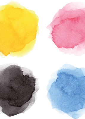 CMYK blur 50x70 cm