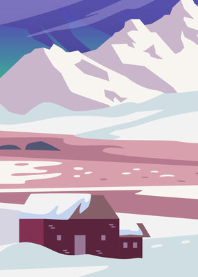 Cabin fever is bliss 50x70 cm