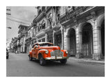 Classic Car In Red 30x40 cm