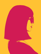 Fab in red 30x40 cm