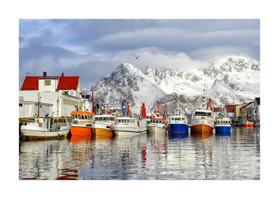 Fishing in Henningsvaer 50x70 cm