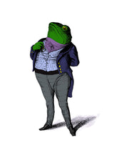 Frog in a scarf 50x70 cm