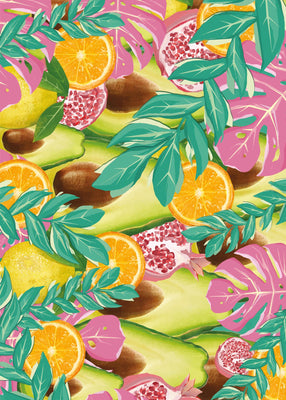 Fruits are us 50x70 cm