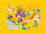 Funky and friends 30x40 cm