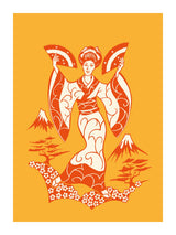 Geisha In Orange 30x40 cm