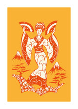 Geisha In Orange 50x70 cm