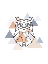 Geometric Owl 30x40 cm