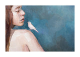 Girl With Bird 50x70 cm