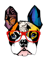 Hipster dog 30x40 cm