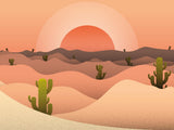 Hot Cactus 30x40 cm