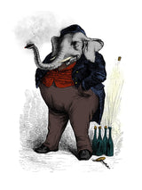 Humanized Elephant 30x40 cm