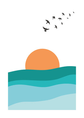 Illustration Of Sunrise 50x70 cm