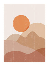 Illustration Of Sunset 30x40 cm