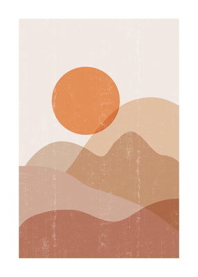 Illustration Of Sunset 50x70 cm