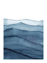 Indigo Waves 30x40 cm
