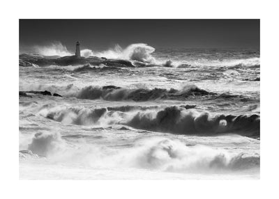 Lighthouse In A Storm 50x70 cm