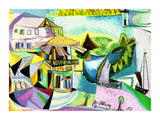 Lighthouse Town 30x40 cm