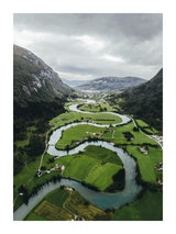 Long winding river 30x40 cm