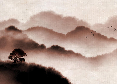 Misty oriental view 50x70 cm