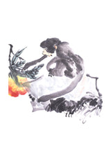 Monkey Picking Dinner 30x40 cm