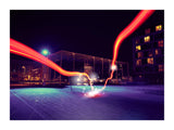 Neon Lightning 30x40 cm