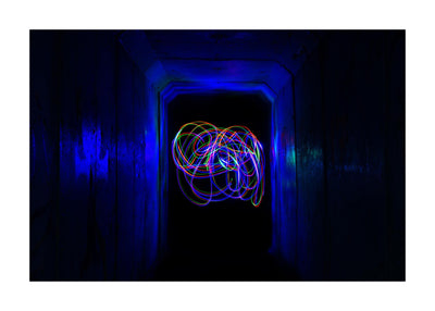 Neon Swirl 50x70 cm