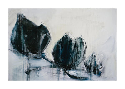 Oil Painting Of Black Roses 50x70 cm