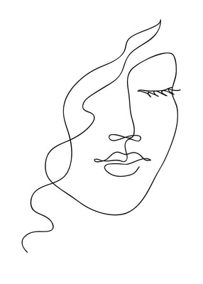 One liner beauty 50x70 cm