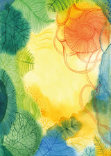 Open heavens in the jungle 50x70 cm