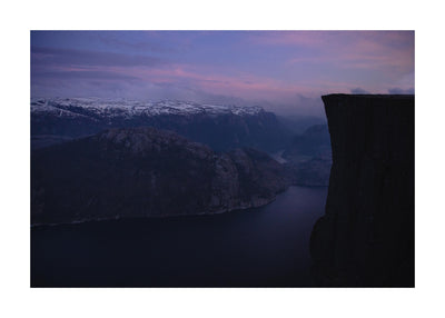 Preikestolen by dusk 50x70 cm
