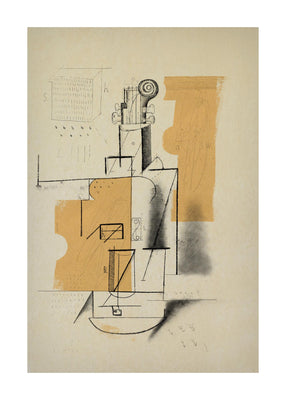 Sketch Of Violin 50x70 cm