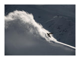 Snowboard On A Wave Of Snow 30x40 cm