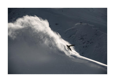 Snowboard On A Wave Of Snow 50x70 cm