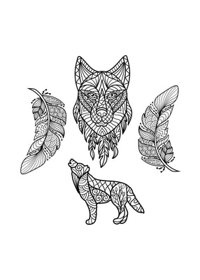 Spirit Wolf 50x70 cm