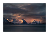 Bergsfjorden mountain view 50x70 cm