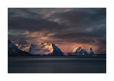 Bergsfjorden mountain view 50x70 cm