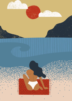 Summer beach II 50x70 cm