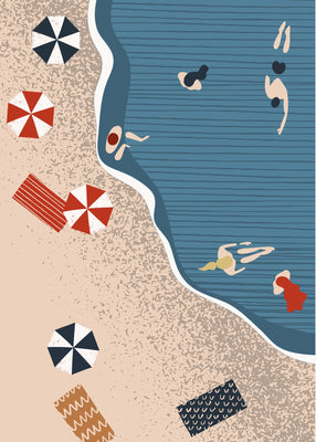 Summer beach I 50x70 cm