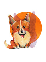 Sweet Orange puppy love 30x40 cm