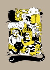 The gang 50x70 cm