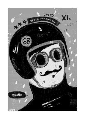 The racer 50x70 cm
