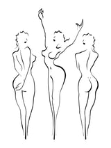 Three Graces 30x40 cm