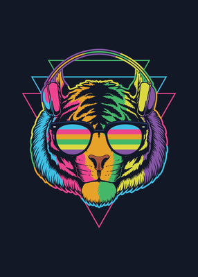 Tigre funk 50x70 cm
