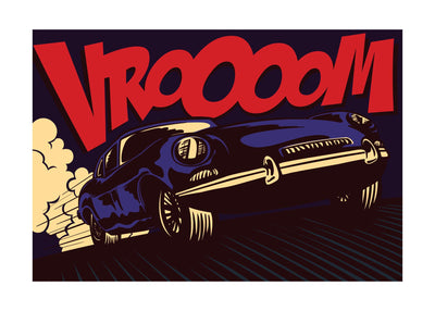 VROOOOM 50x70 cm