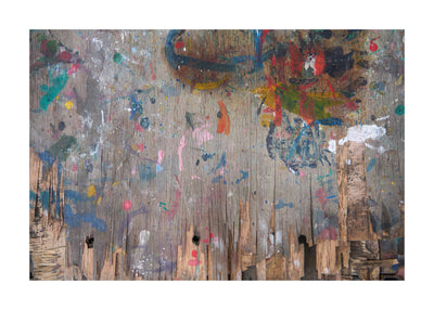Watercolour On Wood 50x70 cm