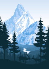 We met by the hills 50x70 cm